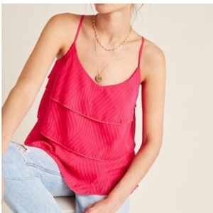 Anthropologie Ameline Tiered Textured Cami Top